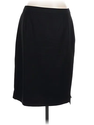 Pre-owned Elie Tahari Wool Skirt In Black