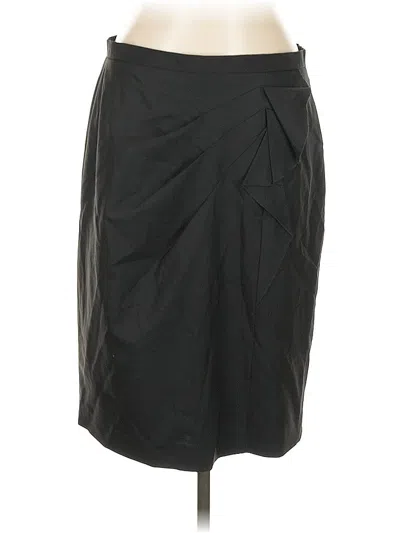 Pre-owned Elie Tahari Wool Skirt In Black