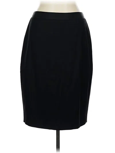 Pre-owned Elie Tahari Wool Skirt In Black