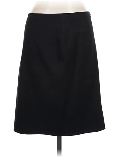 Pre-owned Elie Tahari Wool Skirt In Black