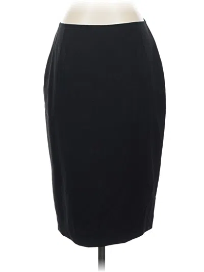Pre-owned Elie Tahari Wool Skirt In Black