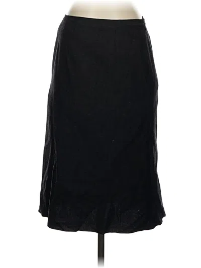 Pre-owned Elie Tahari Wool Skirt In Black