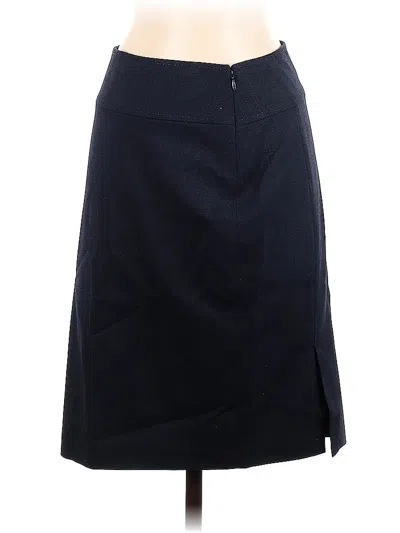 Pre-owned Elie Tahari Wool Skirt In Blue