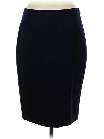 Pre-owned Elie Tahari Wool Skirt In Blue