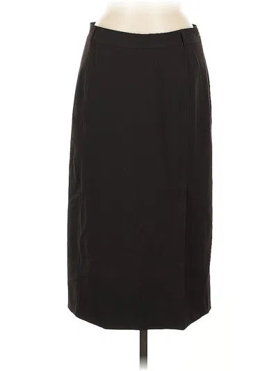 Pre-owned Elie Tahari Wool Skirt In Brown