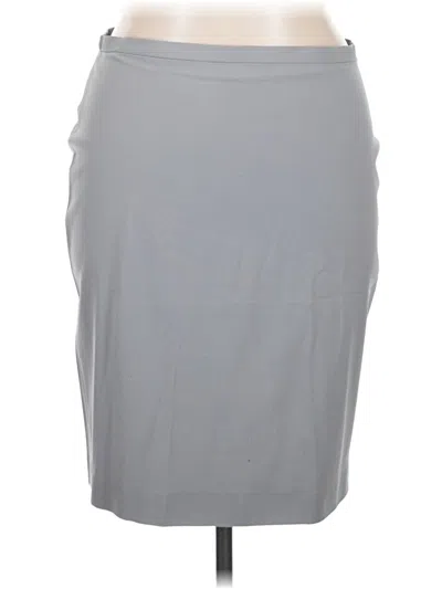 Pre-owned Elie Tahari Wool Skirt In Gray