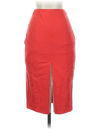 Pre-owned Elie Tahari Wool Skirt In Red