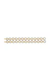 Elie Top Medium Twist 18k Yellow Gold; Sterling Silver Diamond Bracelet