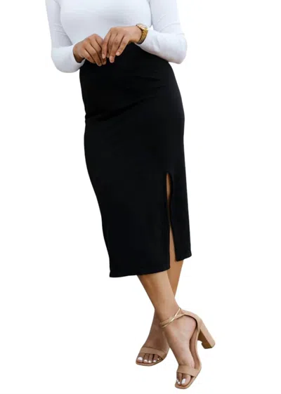 Elietian Midi Skirt In Black