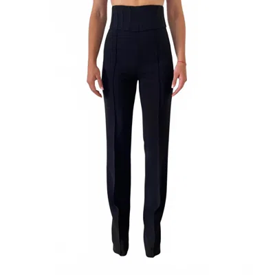 Elif Paris Straight Fit Trousers In Black