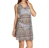 Elif Racer Back Tank Dress In Lynx In Multi