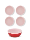 Elifle Two Tone Enamel Cereal Bowl In Red