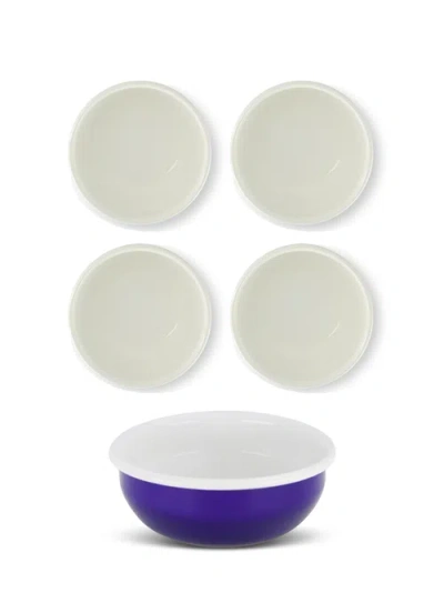 Elifle Two Tone Enamel Cereal Bowl In Gray
