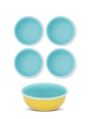 Elifle Two Tone Enamel Cereal Bowl In Blue