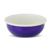 Elifle Two Tone Enamel Serving Bowl In Blue