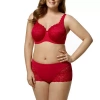 Elila Lacey Curves Underwire Bra 2311 In Red