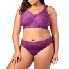 Elila Super Curves Full Coverage Softcup Bra 1305 In Purple