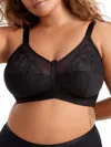 Elila Women's Embroidered Microfiber Wire-free Bra In Multi