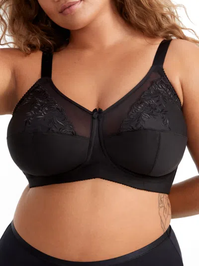 Elila Women's Embroidered Microfiber Wire-free Bra In Multi