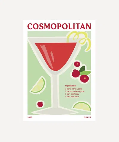 Elin Pk Cosmopolitan Unframed Print 50x70 In Multicoloured
