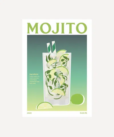 Elin Pk Mojito Unframed Print 50x70 In Multicoloured