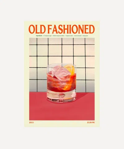 Elin Pk Old Fashioned Unframed Print 50x70 In Multicoloured