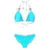Deessa Ibiza Women's Aqua Blue Eco Bikini Set Savina Vero In Blue