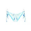 Deessa Ibiza Women's Blue / White Ibiza Turquoise Blue Tie-dye Print Bikini Bottom Sara Formentera In Blue/white