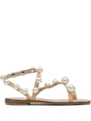 Elina Linardaki Sandals In Neutral
