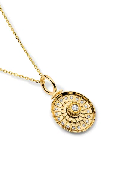 Elior 18k Gold Metropolis Spin Charm Pendant