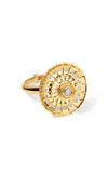 Elior 18k Gold Metropolis Spin Ring In Gold