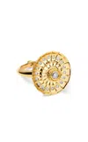 Elior Metropolis 18k Yellow Gold Diamond Spin Ring