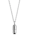 Elior Mini Pill 18k White Gold Necklace