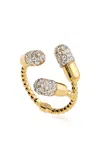Elior Pill 18k Yellow Gold Diamond Ring
