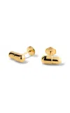 Elior Pill 18k Yellow Gold Earrings