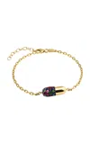 Elior Pill 18k Yellow Gold Sapphire Bracelet