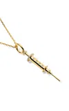 Elior Semi G 18k Yellow Gold Diamond Charm Necklace