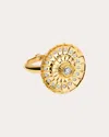 Elior 18k Gold Metropolis Spin Ring In Gold