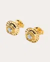 Elior 18k Gold Metropolis Stud Earrings In Gold