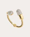 Elior Women's Diamond Two Pill Bypass Ring In Gold