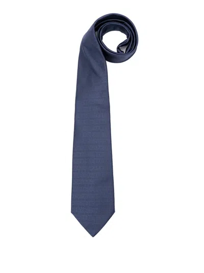 Elios Textured Silk Tie In Blue