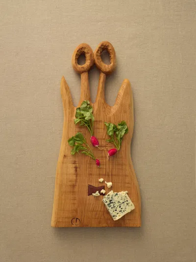 Eliot Daguet Hand-carved Ash Serving Board (26.5in/68cm) In Brown