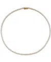 ELIOT DANORI 18K GOLD-PLATED CUBIC ZIRCONIA 16" TENNIS NECKLACE, CREATED FOR MACY'S