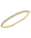 Eliot Danori Bracelet, Silver-tone Crystal Bangle, Created For Macy's In Gold