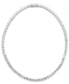 Eliot Danori Cubic Zirconia And Crystal Classic Necklace (29 Ct. T.w.) Necklace, Created For Macy's In Silver