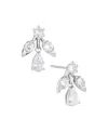 Eliot Danori Cubic Zirconia Drop Earrings In Silver