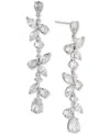 Eliot Danori Cubic Zirconia Long Linear Earrings, Created For Macy's In Gold