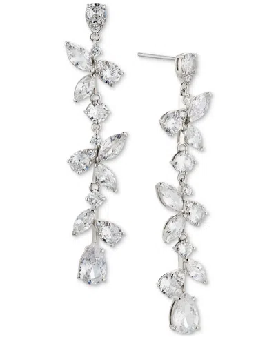 Eliot Danori Cubic Zirconia Long Linear Earrings, Created For Macy's In Gold