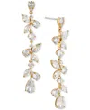 Eliot Danori Cubic Zirconia Long Linear Earrings, Created For Macy's In Silver