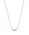 Eliot Danori Cubic Zirconia Mini Frontal Necklace, Created For Macy's In Rose Gold